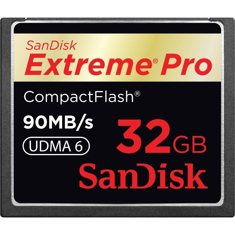 SanDisk 32GB Extreme Pro CF memory card - UDMA 90MB/s 600x (SDCF